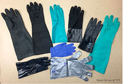 Protective hand and foot protection for pesticides