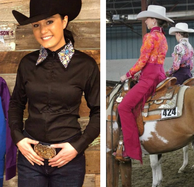 Image showing appropriate dress for horse event