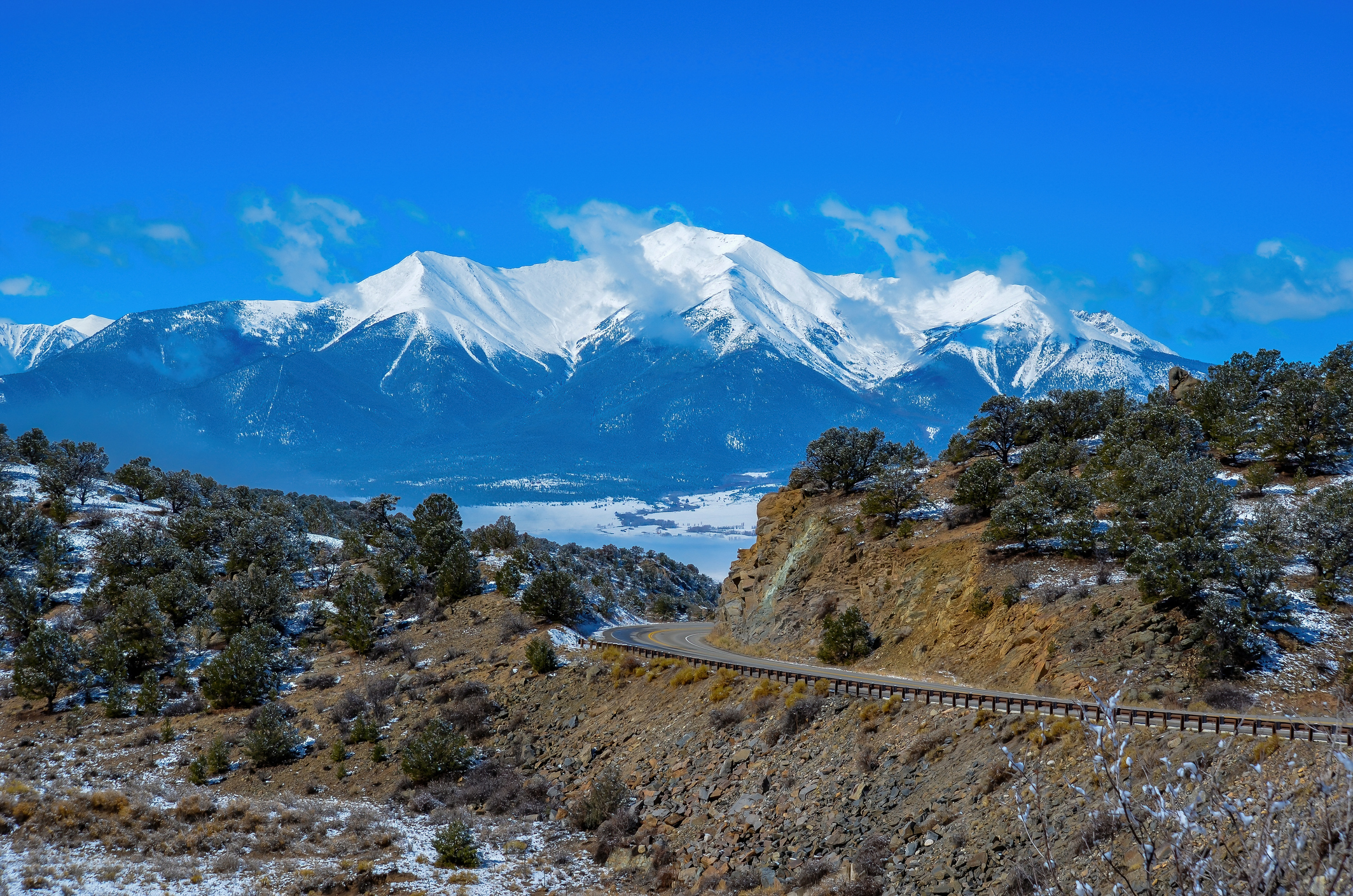 Snow-capped Mount Princeton