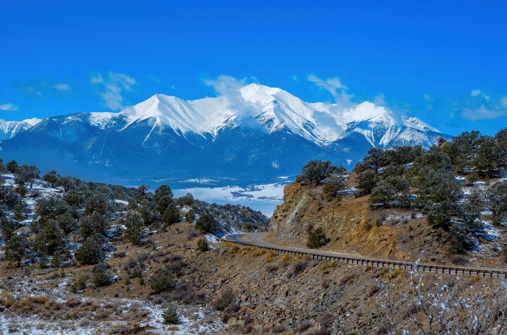 Snow-capped Mount Princeton