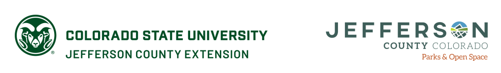 Photo of two logos, Jefferson County Extension and Jefferson County Parks and Open Space.