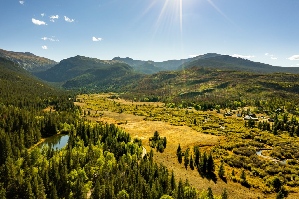 Landscape with Colorado Rocky Mountains