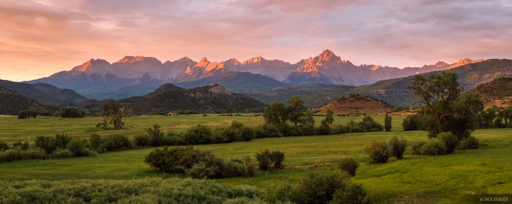 Sunset Picture of the San Juan Mountains 