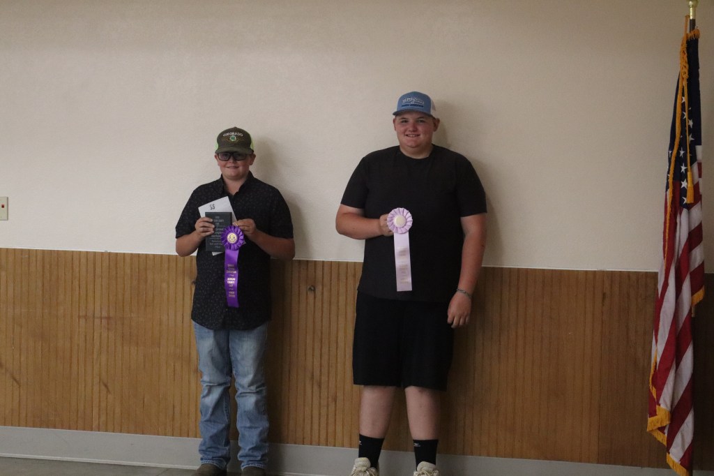 Junior Overall Marksmen -- Wyatt Johnson (left) Grand Champion and Raylan Neal (right) Reserve Grand Champion. 