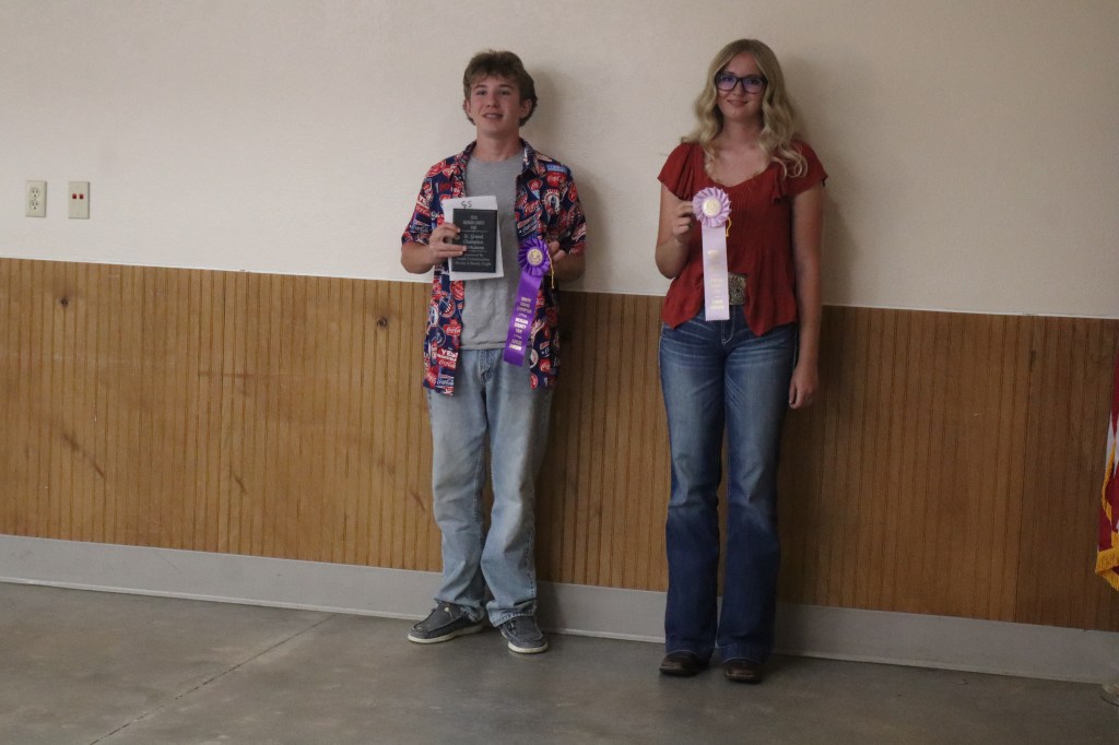 Senior Overall Marksmen - Saxson Keller (left) Grand Champion and Katelynn Johnson (right) Reserve Grand Champion. 