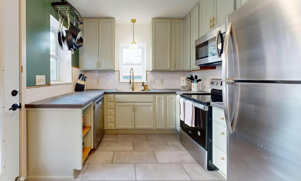 A small home kitchen