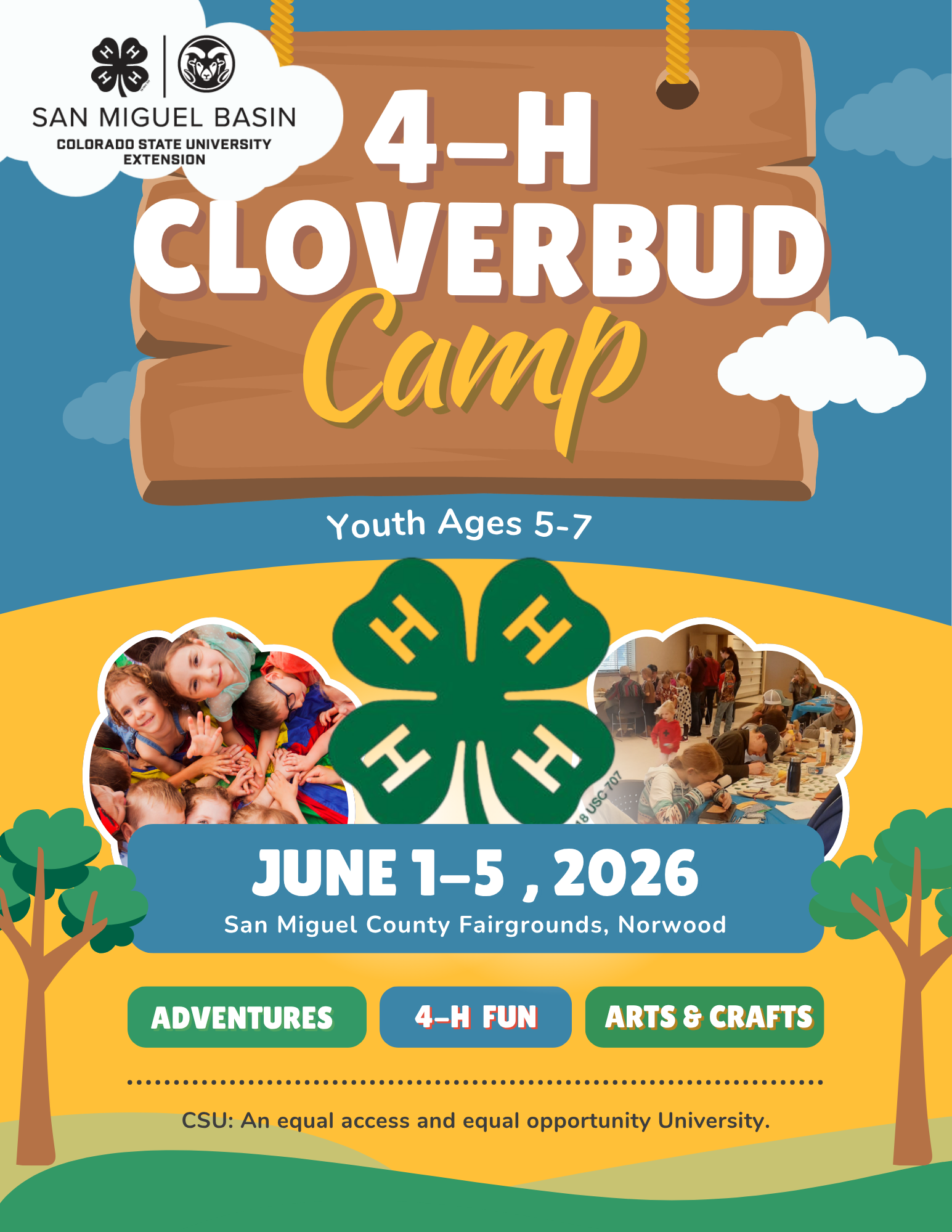4-H Cloverbud 4-H Cloverbud Camp Flyer