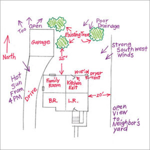 Example garden plan.