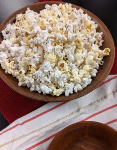 A bowl of popcorn 