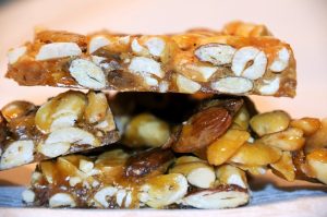 caramel coated nut bars
